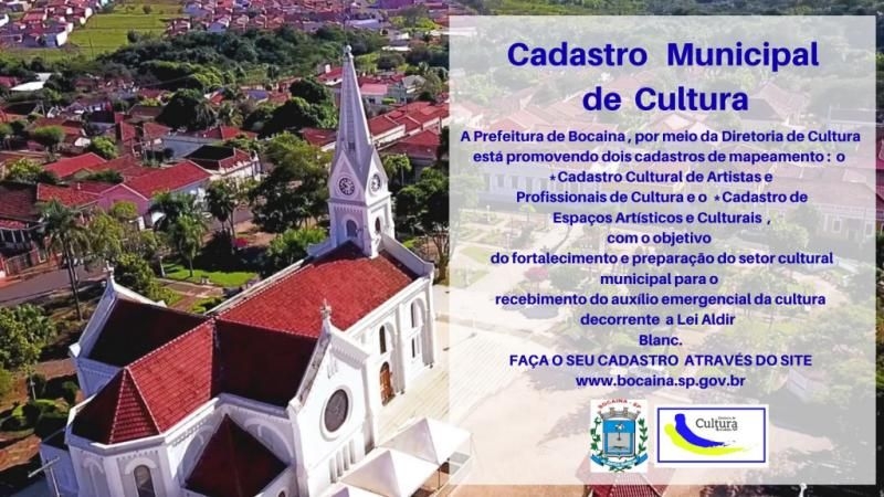 Diretoria de Cultura de Bocaina inicia Cadastro Cultural