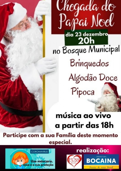 Prefeitura de Bocaina e Fundo Social de Solidariedade realizam evento de Natal 